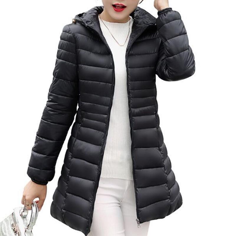 Autumn Winter Women Basic Jacket Coat Female Slim Hooded Thin Cotton Coats Casual Female Medium-Long Warm Outwear Plus Size, Black
Autumn Winter Women Basic Jacket Coat Female Slim Hooded Thin Cotton Coats Casual Female Medium-Long Warm Outwear Plus Size, Black