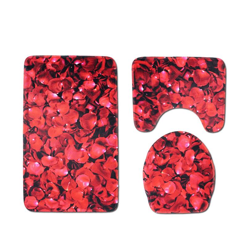 3 Pieces Bath Rug Set Rose Petals Toilet Floor Contour Mat Toilet Lid Top Covers Non-Slip Bathroom Floor Mat
3 Pieces Bath Rug Set Rose Petals Toilet Floor Contour Mat Toilet Lid Top Covers Non-Slip Bathroom Floor Mat