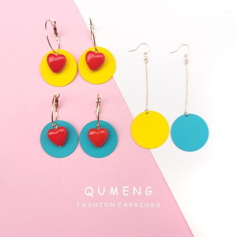 Hoop & Huggie QUMENG Fashion Japan Korea Women Stud Earrings Red Love Heart Shape Circle Girl Resin Jewelry Gifts1
Hoop & Huggie QUMENG Fashion Japan Korea Women Stud Earrings Red Love Heart Shape Circle Girl Resin Jewelry Gifts1