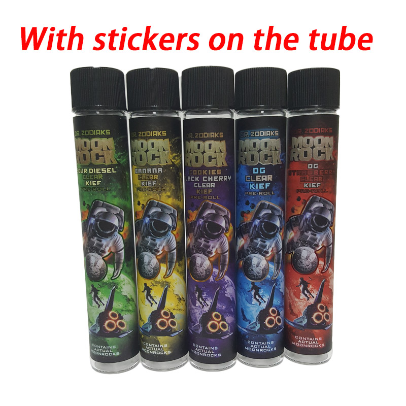 Moonrock Pre Rolled Joint Glass Tube Packaging With Sticker for 510 Thread Vape Pen Carts Cartridge Preroll Package
Moonrock Pre Rolled Joint Glass Tube Packaging With Sticker for 510 Thread Vape Pen Carts Cartridge Preroll Package