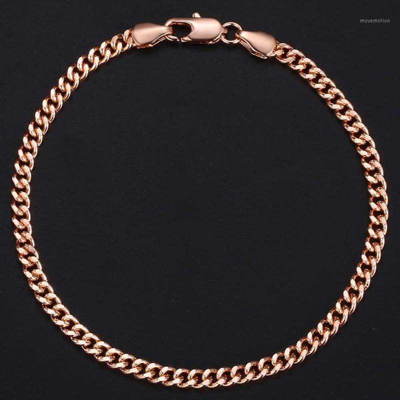 Trendsmax 4mm Bracelet for Women Girls 585 Rose Gold Curb Cuban Link Chain Bracelet Womens Fashion Party Gift Jewelry KGB4321
Trendsmax 4mm Bracelet for Women Girls 585 Rose Gold Curb Cuban Link Chain Bracelet Womens Fashion Party Gift Jewelry KGB4321