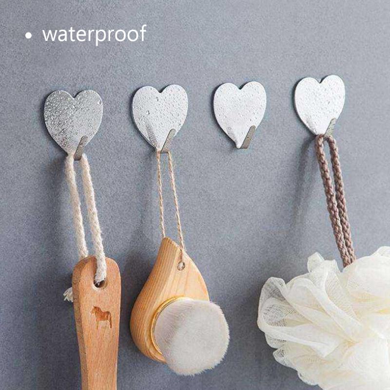 4pcs Stainless Steel Heart Hooks 6pcs Plastic Hooks Self Adhesive Hanger for Kitchen Bathroom Towel Holder
4pcs Stainless Steel Heart Hooks 6pcs Plastic Hooks Self Adhesive Hanger for Kitchen Bathroom Towel Holder