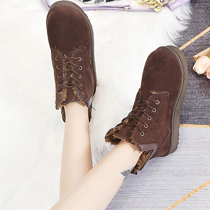 Women Snow Boots Ladies Shoes Winter Sedue Lace Up Plush Female Non Slip Ankle Boots Casual Flats Warm Shoe New Woman Fashion1, Brown
Women Snow Boots Ladies Shoes Winter Sedue Lace Up Plush Female Non Slip Ankle Boots Casual Flats Warm Shoe New Woman Fashion1, Brown