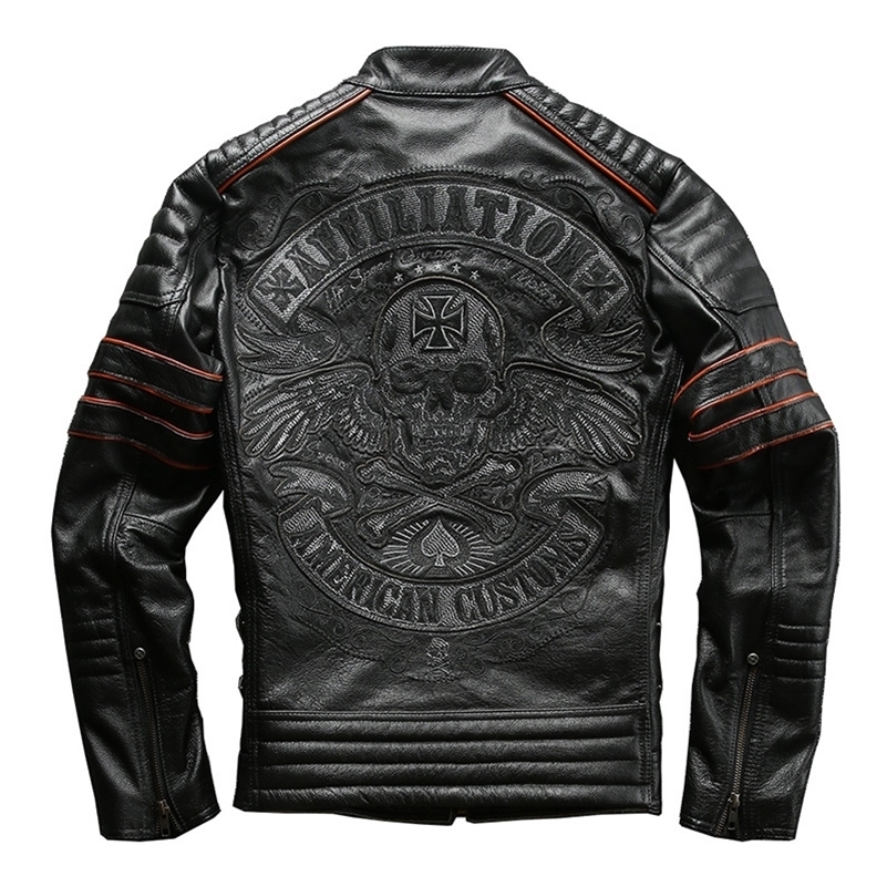 Read Description! Asian Size Motorcycle Rider Coat Man's Genuine Cowhide Embroidery Skull Leather Jacket 201127, Item b
Read Description! Asian Size Motorcycle Rider Coat Man's Genuine Cowhide Embroidery Skull Leather Jacket 201127, Item b