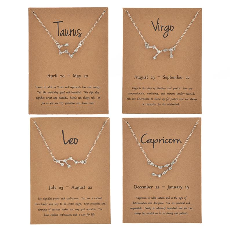 Fashion Shiny Crystal Star Zodiac Sign 12 Constellation Pendent Necklaces for Women Bijoux Female Choker Necklaces Jewelry
Fashion Shiny Crystal Star Zodiac Sign 12 Constellation Pendent Necklaces for Women Bijoux Female Choker Necklaces Jewelry