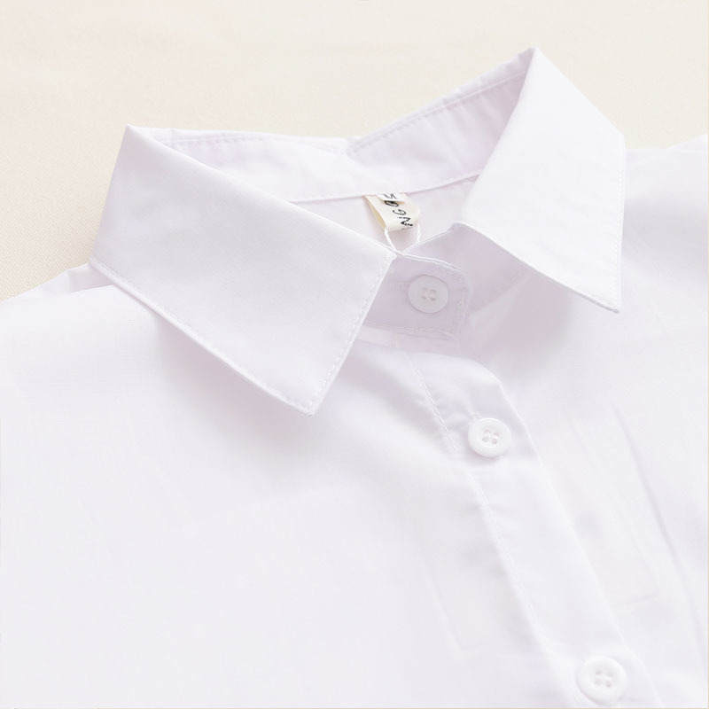 New Fashion White Women Shirt Casual Loose Cotton Embroidery Women Blouse Long Sleeve Turn Down Collar Lady Shirt 5083 50 201126