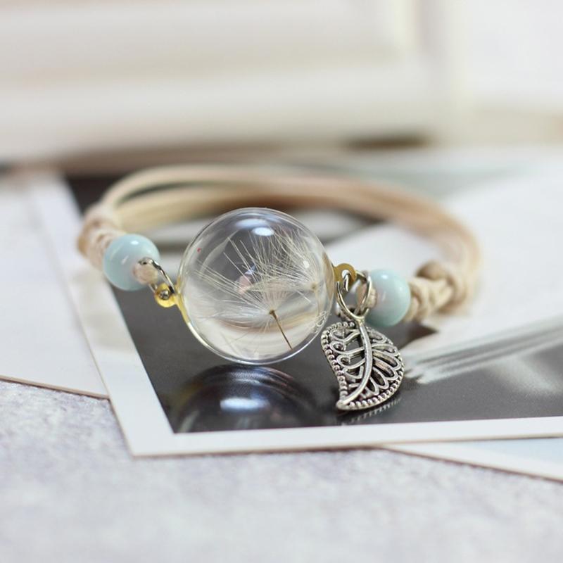 Dandelion specimen bracelet Glass Ball Weave Lucky Flower Handmade Woven Glass Beads Adjustable Bracelets Bangles Gift for Girl
Dandelion specimen bracelet Glass Ball Weave Lucky Flower Handmade Woven Glass Beads Adjustable Bracelets Bangles Gift for Girl