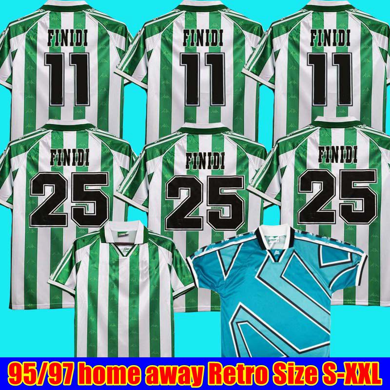 95 97 Real Betis retro HOME AWAY soccer jerseys Real Betis Match Worn Menendez FINIDI 25 RIOS 21 FINIDI 11 football jerseys maillot de foot, 95/97 home
95 97 Real Betis retro HOME AWAY soccer jerseys Real Betis Match Worn Menendez FINIDI 25 RIOS 21 FINIDI 11 football jerseys maillot de foot, 95/97 home
