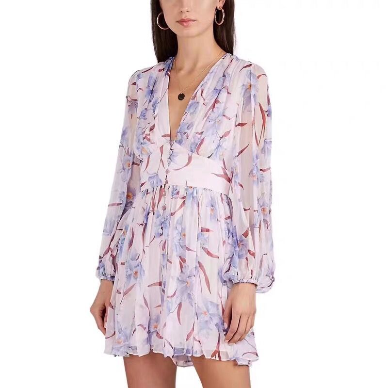 Women Clue Chiffon Handsome Purple Flower Vacation Female V-neck Playsuits Bodysuits Long Manga Lantern Party Jumpsuit Nssh, Lavender
Women Clue Chiffon Handsome Purple Flower Vacation Female V-neck Playsuits Bodysuits Long Manga Lantern Party Jumpsuit Nssh, Lavender