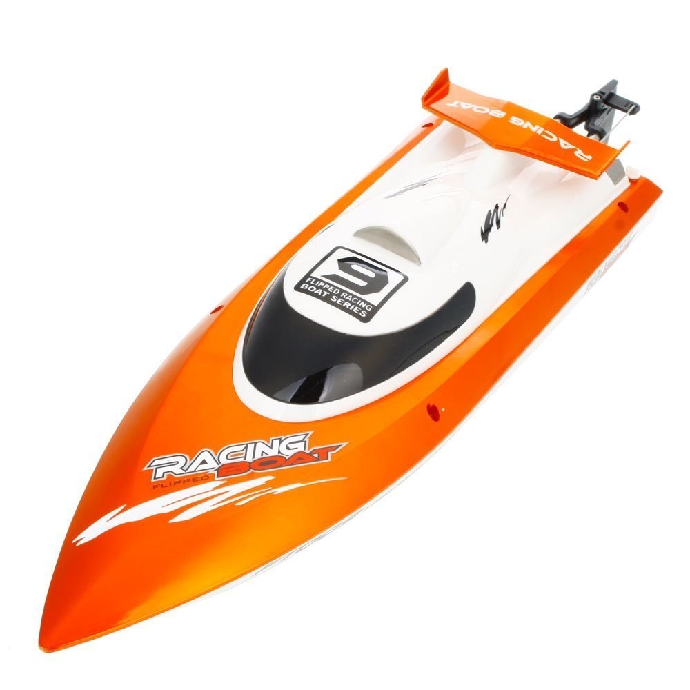 

FeiLun FT009 4Channel 2.4GHz Remote Controller Brushed Motor Speedboat RC Racing Boat High Speed 30KM/H Water Cooling System RTR, Green