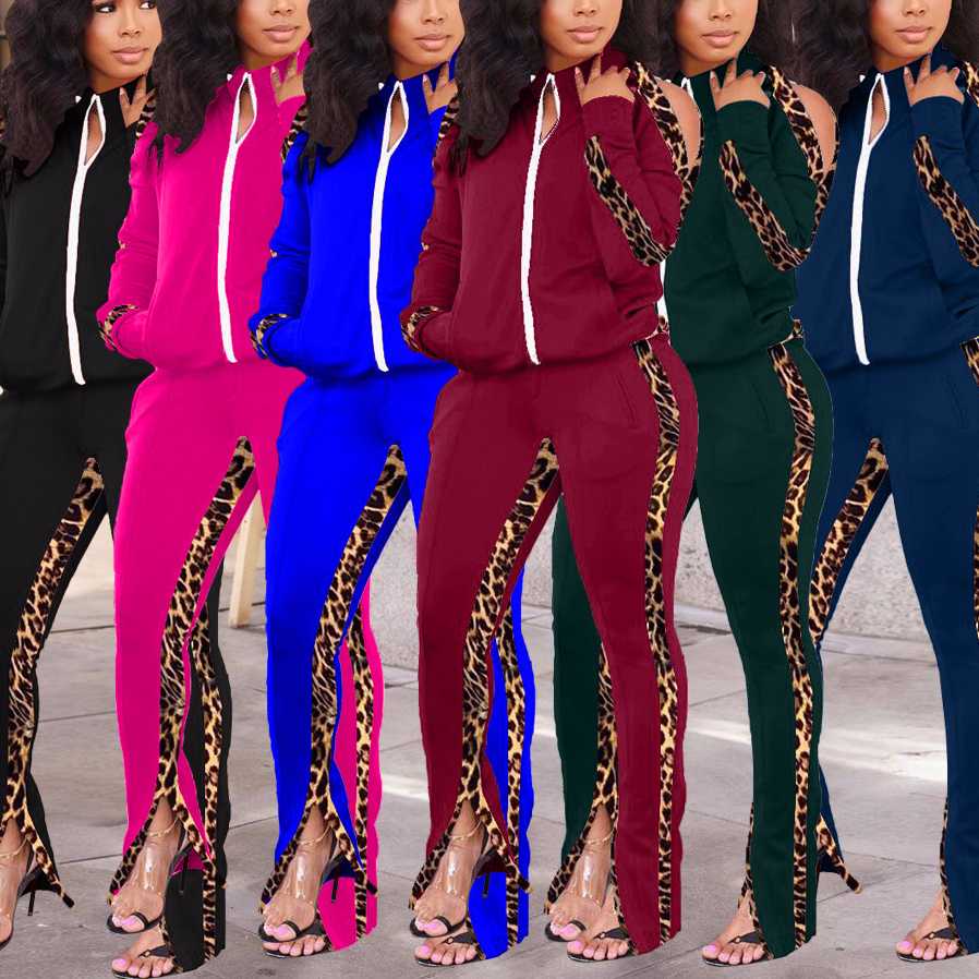 Polyester Women Sport Set Two Piece Breathable Pants Top Leopard Open Trousers Flared Pants Wide-Leg Dance Yoga Trousers, Black
Polyester Women Sport Set Two Piece Breathable Pants Top Leopard Open Trousers Flared Pants Wide-Leg Dance Yoga Trousers, Black
