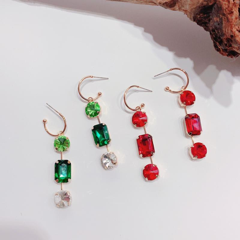 Green Red Crystal Earrings Women 2021 New Jewelry Statement Long Drop Earings 
Green Red Crystal Earrings Women 2021 New Jewelry Statement Long Drop Earings
