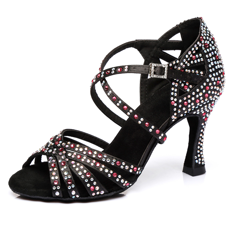 2021 New Woman Rhinestione Latin Black Bachata Salsa Dancing Sheos Girls Soft Bottom Ballroom Shoes for Dance Sandals K76z, Black-6cm
2021 New Woman Rhinestione Latin Black Bachata Salsa Dancing Sheos Girls Soft Bottom Ballroom Shoes for Dance Sandals K76z, Black-6cm