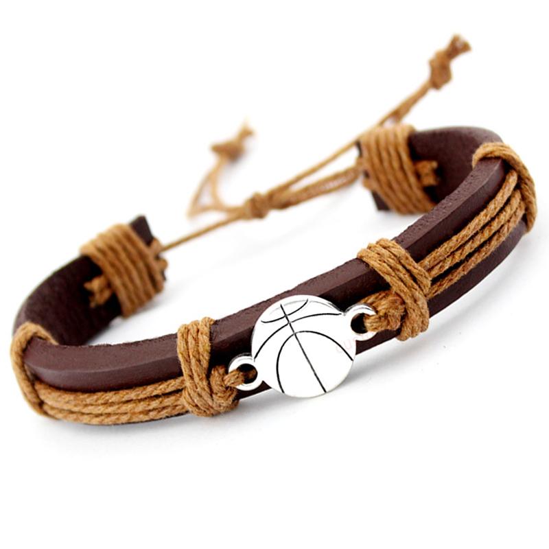 Charm Bracelets Basketball Soccer Football Hockey Gymnastics Tennis Swim Golf Leather Women Men Unisex Boy Girl Jewelry Gift
Charm Bracelets Basketball Soccer Football Hockey Gymnastics Tennis Swim Golf Leather Women Men Unisex Boy Girl Jewelry Gift