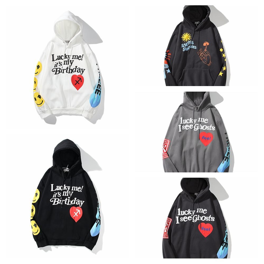 Europe and the United States KANYE WEST graffiti plus fleece hoodie sweater couple sweater men's trendy men's hoodie, Black
Europe and the United States KANYE WEST graffiti plus fleece hoodie sweater couple sweater men's trendy men's hoodie, Black