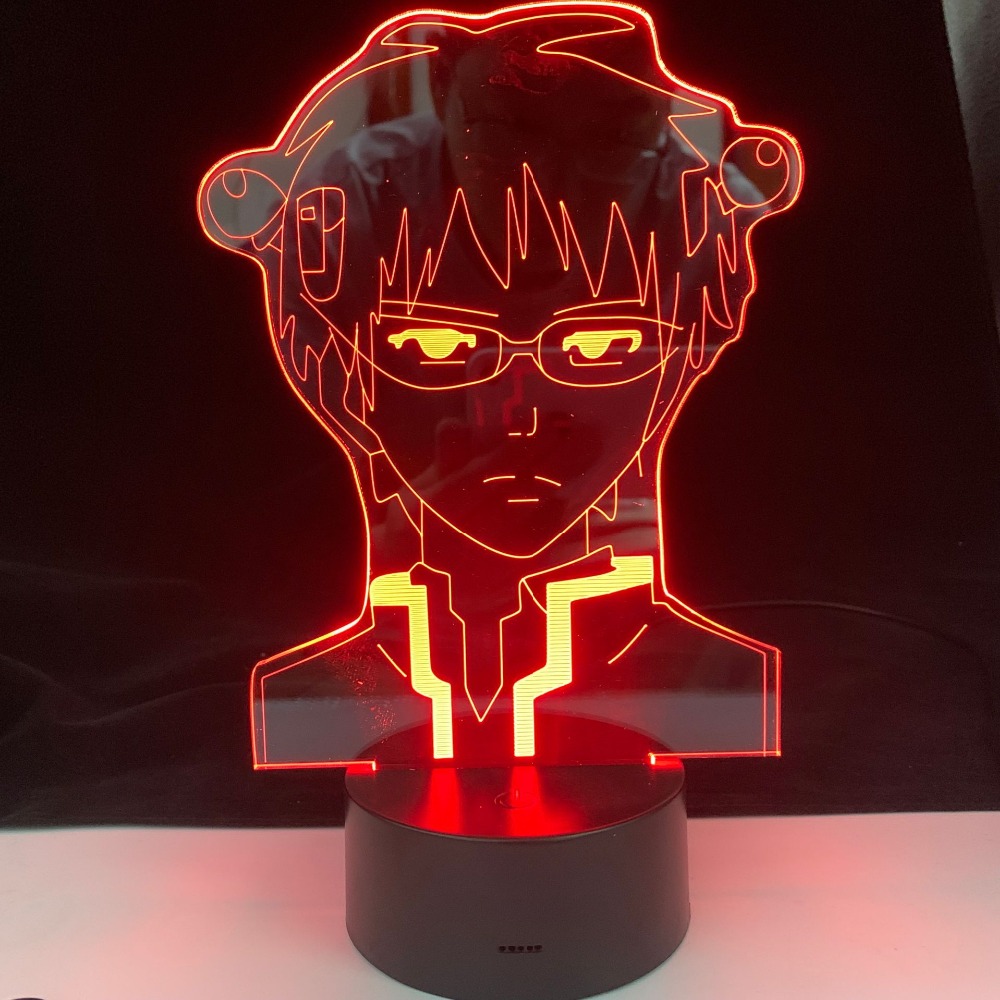 Saiki K Anime Lamp The Disastrous Life of Saiki K for Bedroom Acrylic 3D Lamp Decor Nightlight Kids Fans Birthday Christmas Gift
Saiki K Anime Lamp The Disastrous Life of Saiki K for Bedroom Acrylic 3D Lamp Decor Nightlight Kids Fans Birthday Christmas Gift