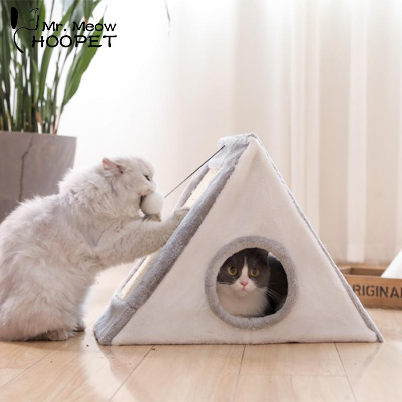 Hoopet Pet Cat Bed Indoor Kennels House for Cats Kitten Toy Tent Scratch Board Funny Playing House Cozy Cave
Hoopet Pet Cat Bed Indoor Kennels House for Cats Kitten Toy Tent Scratch Board Funny Playing House Cozy Cave