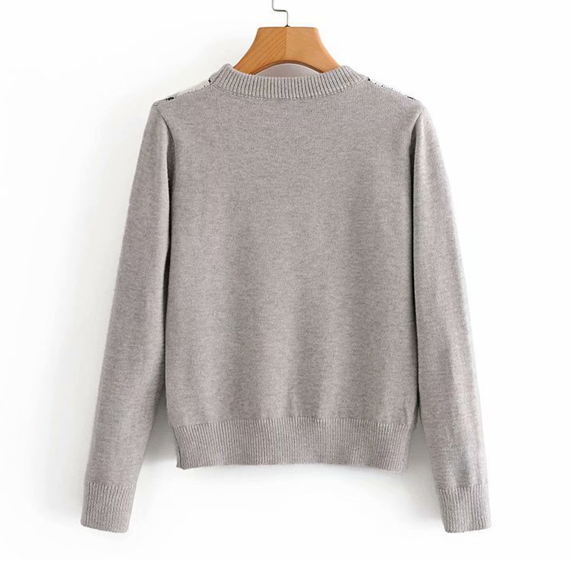 Women Pullover Sweater Retro Fall Winter Fashion Diamond Plaid Pullover Women Sweater Cute British Style Sweater Top 201223
