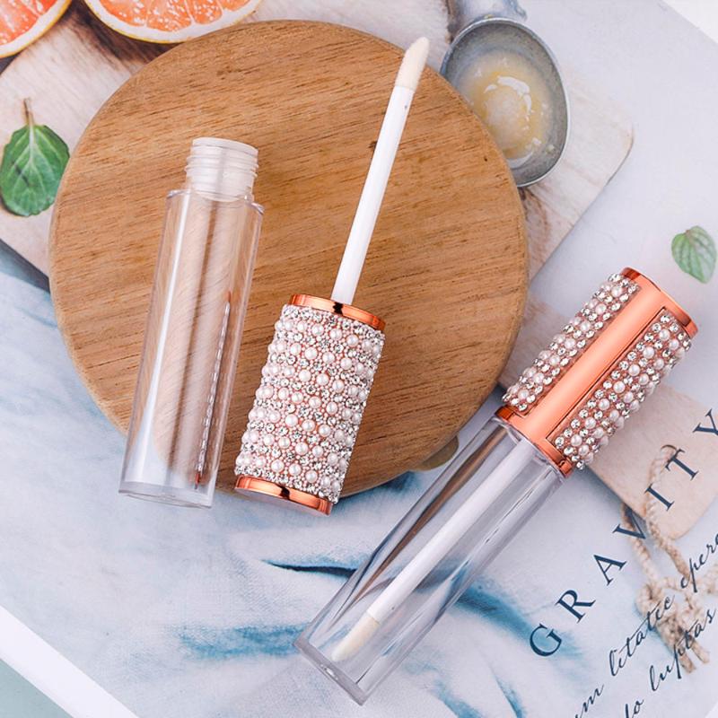 6ML Round Lip Gloss Tubes Rose Gold White Full Diamond Clear Plastic Empty Lip Gloss Containers Filling Bottles Cosmetic Tools
6ML Round Lip Gloss Tubes Rose Gold White Full Diamond Clear Plastic Empty Lip Gloss Containers Filling Bottles Cosmetic Tools