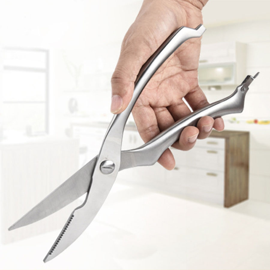 Poultry Chicken Shears Metal Safety Locks Kitchen Food Scissors Stainless Steel Vegetable Shallot Cutter Fish Scaler Scissors DH1464
Poultry Chicken Shears Metal Safety Locks Kitchen Food Scissors Stainless Steel Vegetable Shallot Cutter Fish Scaler Scissors DH1464