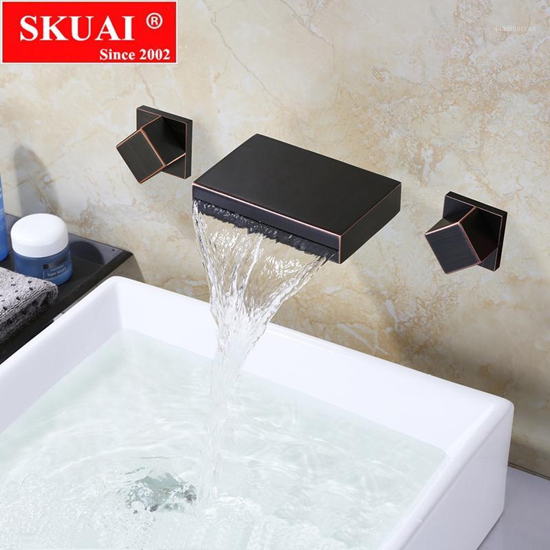 Black ORB 3 Pcs Bathroom Sink Faucet Basin Faucets Wall Mounted Basin Mixer Tap Brass Faucet Dual Handle Sink Mixer Tap1
Black ORB 3 Pcs Bathroom Sink Faucet Basin Faucets Wall Mounted Basin Mixer Tap Brass Faucet Dual Handle Sink Mixer Tap1