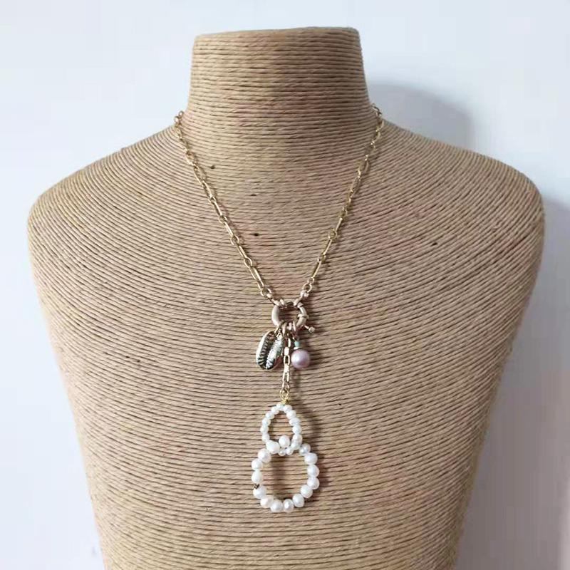 Shell pink pearl necklace fashion high quality ladies wild jewelry sweater hanging chain friendship gift beautiful necklace
Shell pink pearl necklace fashion high quality ladies wild jewelry sweater hanging chain friendship gift beautiful necklace