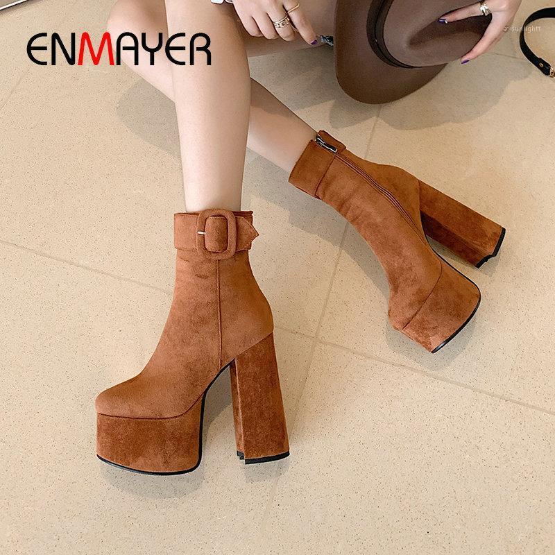 ENMAYER 2020 Ankle Boots for Women Flock Square Heel Platform Boots Round Toe Winter Shoes Women Zip Short Plush1, Black
ENMAYER 2020 Ankle Boots for Women Flock Square Heel Platform Boots Round Toe Winter Shoes Women Zip Short Plush1, Black
