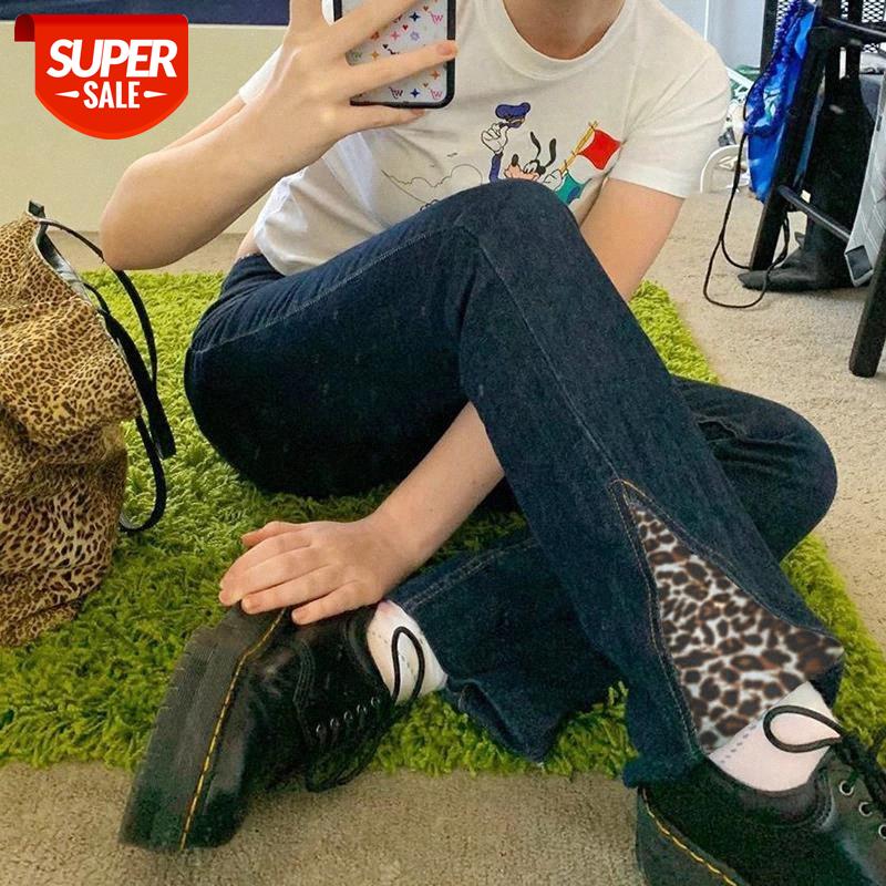 Egirl Vintage Patchwork Leopard Printing Slim Straight Jeans Y2K Fashion High Waist Long Pants Punk Style Demin Trousers #VU4m, Black;white
Egirl Vintage Patchwork Leopard Printing Slim Straight Jeans Y2K Fashion High Waist Long Pants Punk Style Demin Trousers #VU4m, Black;white