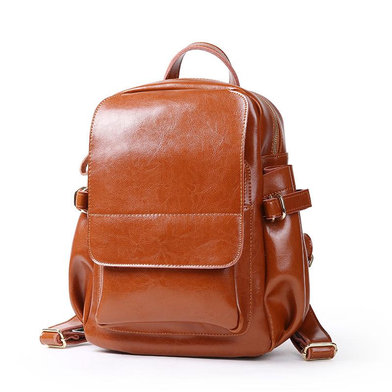 Vintage Backpack Women's Design Ladies Qualified Genuine Leather Pattern Double Shoulder Traval Casual Bacpacks, Black
Vintage Backpack Women's Design Ladies Qualified Genuine Leather Pattern Double Shoulder Traval Casual Bacpacks, Black