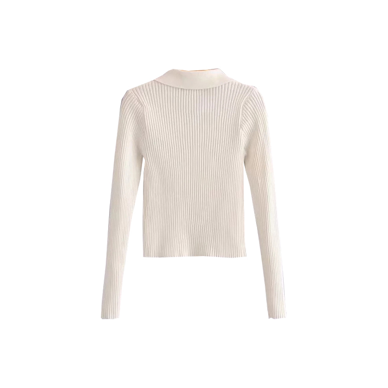 Lucyever Zipper Women Cardigans Sweater Sexy Autumn Long Sleeve Corpped Knitted Autumn Fashion Female Top Casual Slim Blouse 201222
