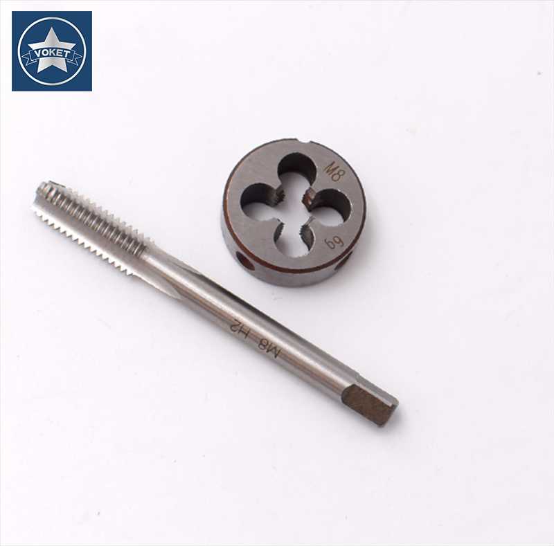 VOKET 1set HSS Metric Hand tap M19 Round die M19X0.5 M19X0.75 M19X1 M19X1.25 M19X1.5 Fine thread dies plug taps suit M19X2
VOKET 1set HSS Metric Hand tap M19 Round die M19X0.5 M19X0.75 M19X1 M19X1.25 M19X1.5 Fine thread dies plug taps suit M19X2