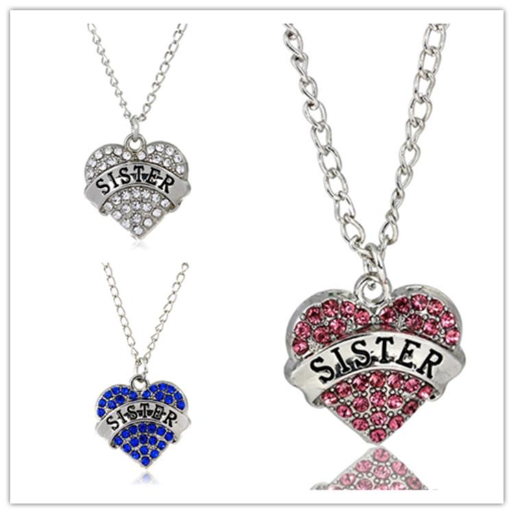 3pcs Engraved "Sister" Women Lady Mixed Color Rhinestone Crystal Heart, Pendant Necklace Gift
3pcs Engraved "Sister" Women Lady Mixed Color Rhinestone Crystal Heart, Pendant Necklace Gift