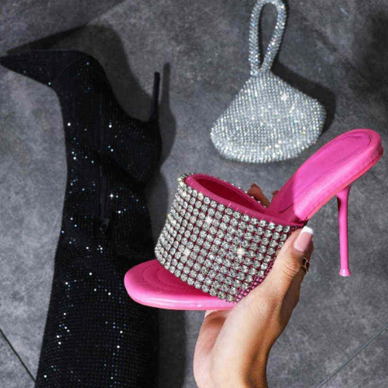 Women Sandals Solid High Heels Crystal Bling Ladies Shoes Sexy Thin Heels Slip On Fashion Summer Female Pumps 2022 Party Shoes, Black
Women Sandals Solid High Heels Crystal Bling Ladies Shoes Sexy Thin Heels Slip On Fashion Summer Female Pumps 2022 Party Shoes, Black