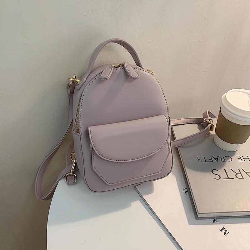 Solid Color Women Leather Backpack School Travel Bags 2021 New Simple Fashion Daily Bag Lady Shoulder Crossbody Bags Backpacks, Purple
Solid Color Women Leather Backpack School Travel Bags 2021 New Simple Fashion Daily Bag Lady Shoulder Crossbody Bags Backpacks, Purple