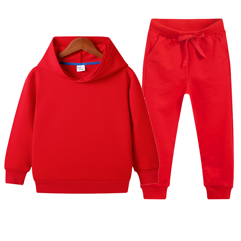 Solid Baby Boy Clothes Suits Casual Baby Girl Clothing Sets Children Suit Hoodies Sweatshirts Sports Pants Autumn Kids Set 201127