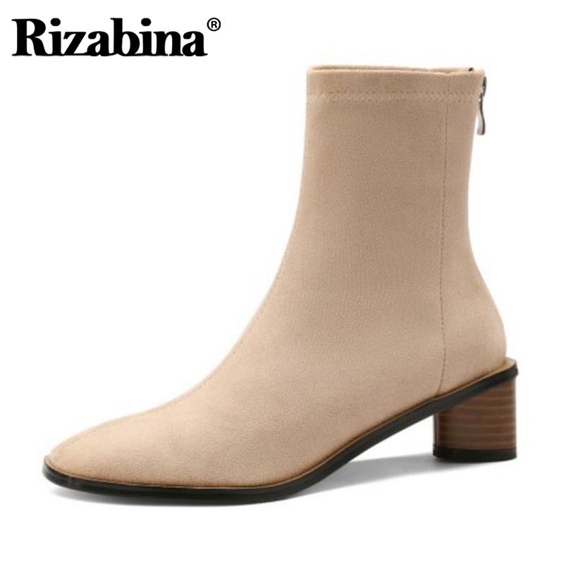 Rizabina Women Ankle Boots New Fashion Zipper High Heel Winter Shoes Woman Retro Short Boots Office Lady Footwear Size 34-40, Black
Rizabina Women Ankle Boots New Fashion Zipper High Heel Winter Shoes Woman Retro Short Boots Office Lady Footwear Size 34-40, Black