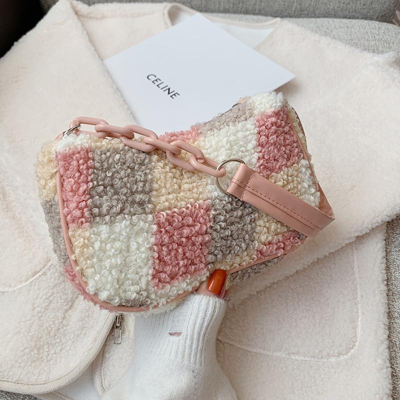 Autumn Winter Fashion Chain New Female Square Tote Bag Quality Woolen Women's Designer Handbag Ladies Underarm Shoulder Bags, Black
Autumn Winter Fashion Chain New Female Square Tote Bag Quality Woolen Women's Designer Handbag Ladies Underarm Shoulder Bags, Black