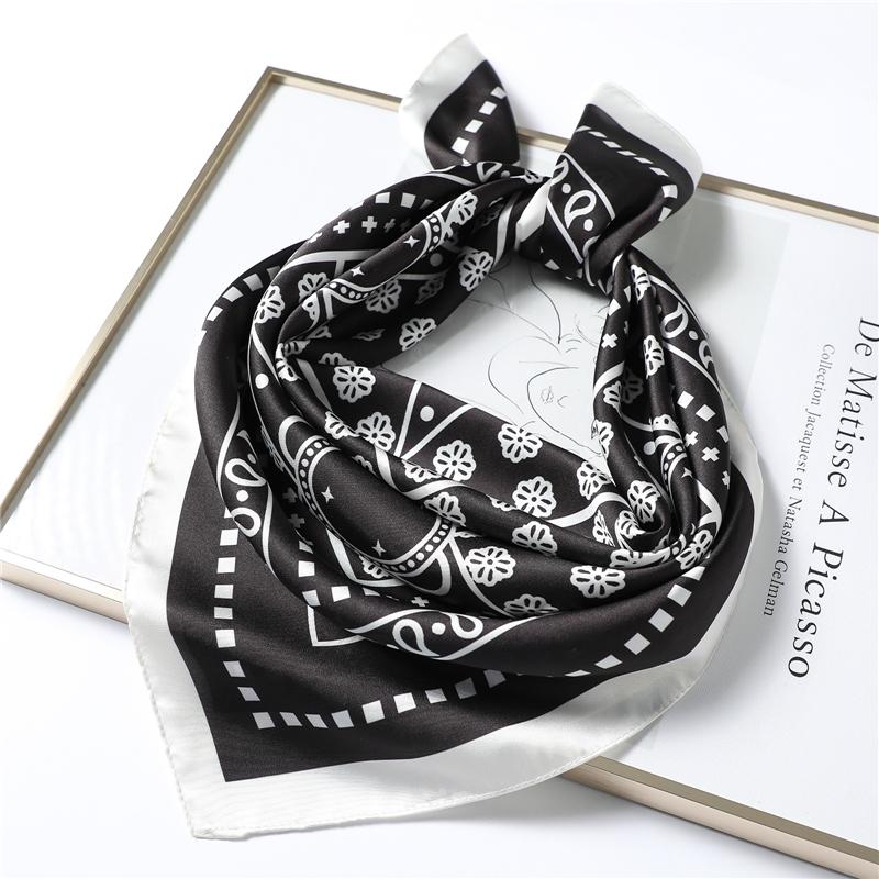 Square Silk Scarf Shawl Neck Wraps Women Lady Hair Band Black White Scarves Fashion Print Foulard Handkerchief Bandana
Square Silk Scarf Shawl Neck Wraps Women Lady Hair Band Black White Scarves Fashion Print Foulard Handkerchief Bandana