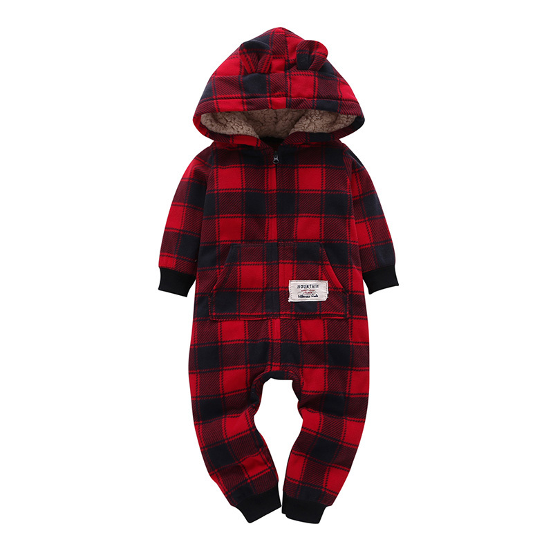 2019 New Baby costume rompers Clothes cold Winter Boy Girl Garment Warm Comfortable Pure Cotton coat jacket kids Y1221