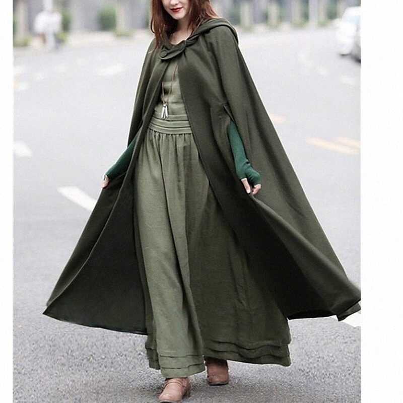 

women's Cloak Capes Causal Fall Winter Long Coat Loose Warm Basic Chic & Modern Jacket Sleeveless Solid Colored Blue Army Green Spring T519#