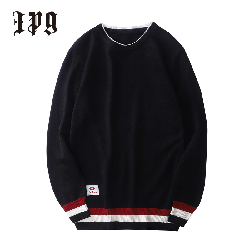 New Fashion Men Knitted Pullover Sweaters Casual Mens Clothing Matching Color Knitwear Sweater British Style Man Tops 201125