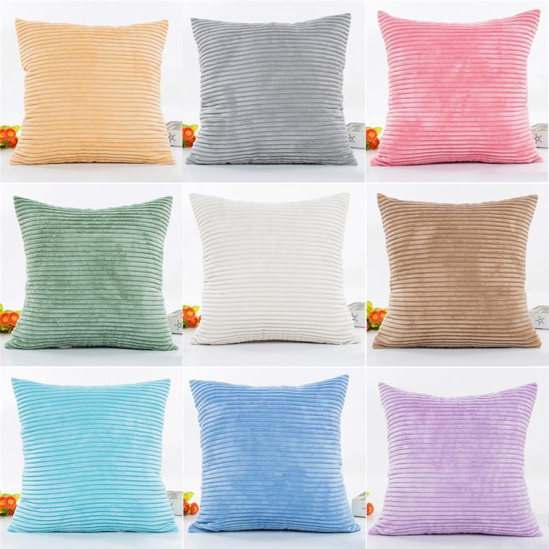 Hot Soild Color Cushion Cover Simple Corduroy Pillow Cover Corn Striped Square Ultra Soft Pillowcase 45x45cm Capa De Almofada1, Purple
Hot Soild Color Cushion Cover Simple Corduroy Pillow Cover Corn Striped Square Ultra Soft Pillowcase 45x45cm Capa De Almofada1, Purple