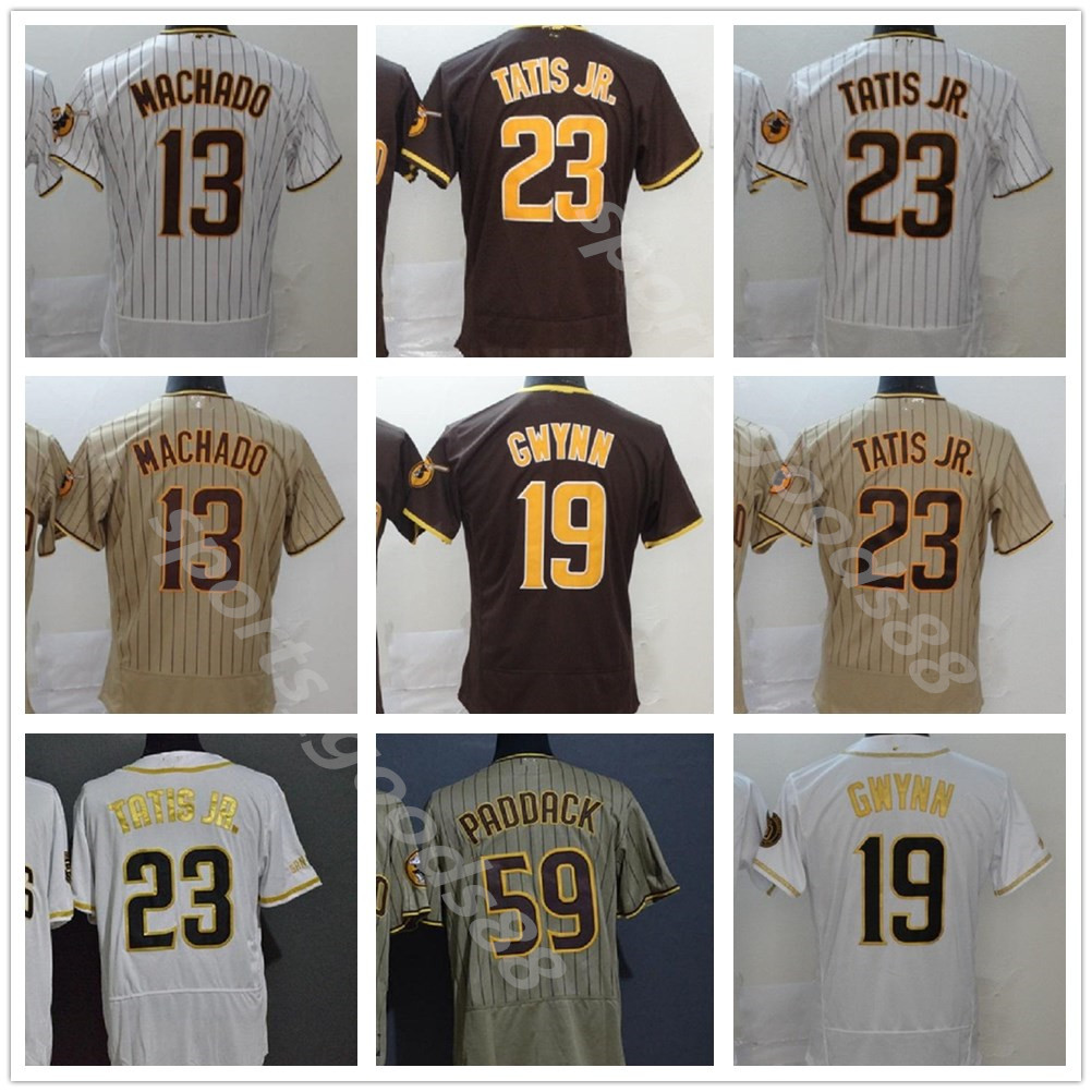 new 2020 san jersey baseball 13 manny machado jerseys stitched 19 tony gwynn 23 fernando tatis jr 59 chris paddack gold white brown jersey, Blue;black
new 2020 san jersey baseball 13 manny machado jerseys stitched 19 tony gwynn 23 fernando tatis jr 59 chris paddack gold white brown jersey, Blue;black