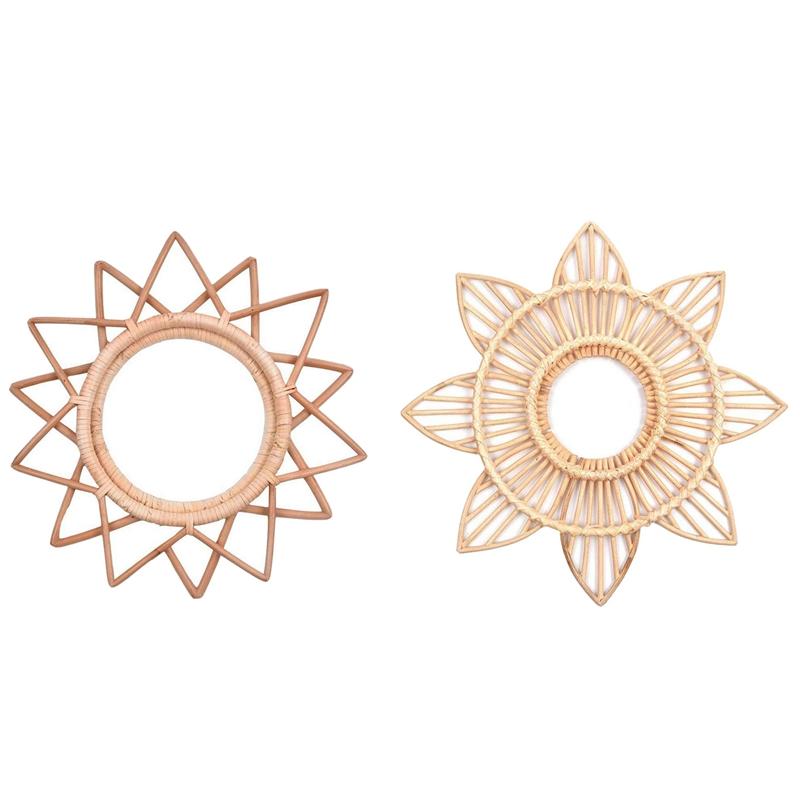 Flower Rattan Frame Mirror Decor Photo Wall Frames Wood & Rattan Round Wall-Mounted Mirror Frame Nordic
Flower Rattan Frame Mirror Decor Photo Wall Frames Wood & Rattan Round Wall-Mounted Mirror Frame Nordic