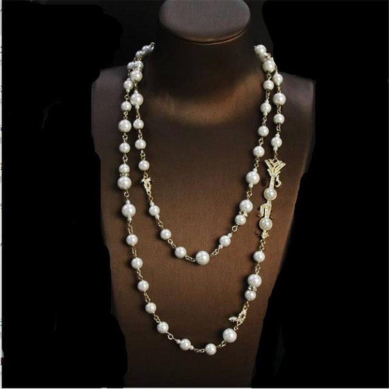 Luxury jewelry necklace autumn and winter new bow arrow letter pearl long sweater chain fashion temperament versatile wholesale
Luxury jewelry necklace autumn and winter new bow arrow letter pearl long sweater chain fashion temperament versatile wholesale