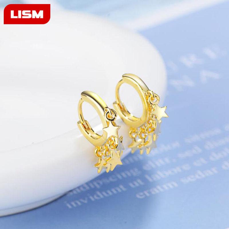 925 Sterling Silver Hanging Earrings For Women Star Cross Charm sterling-silver-jewelry Small Hoop Earring
925 Sterling Silver Hanging Earrings For Women Star Cross Charm sterling-silver-jewelry Small Hoop Earring