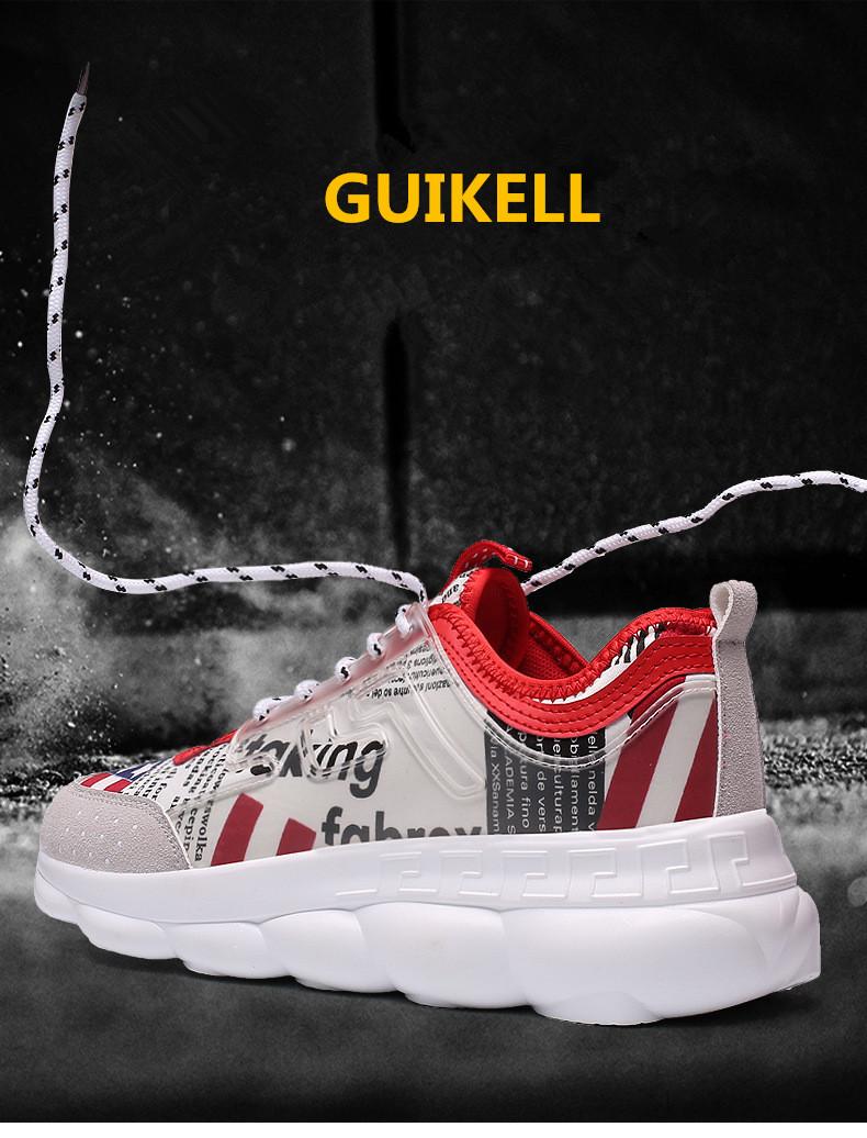 GUIKELL Autumn new style super fire thick base version original accommodation style casual men shoes, Black 
GUIKELL Autumn new style super fire thick base version original accommodation style casual men shoes, Black