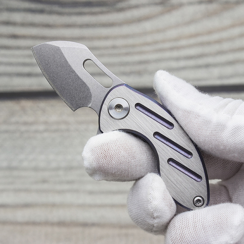 SUZAKU ZQ408 Mini Folding Knife D2 Steel Micro Blade Titanium Handle Gentleman Chain Keychain Knives High Quality Camping Emergency Tools Tactical Pocket EDC
SUZAKU ZQ408 Mini Folding Knife D2 Steel Micro Blade Titanium Handle Gentleman Chain Keychain Knives High Quality Camping Emergency Tools Tactical Pocket EDC