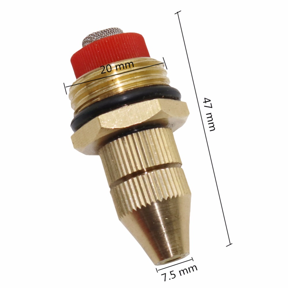 Full copper high atomization 1/2 inch adjustable lawn gardening fine water mist fine spray nozzle cooling watering
Full copper high atomization 1/2 inch adjustable lawn gardening fine water mist fine spray nozzle cooling watering