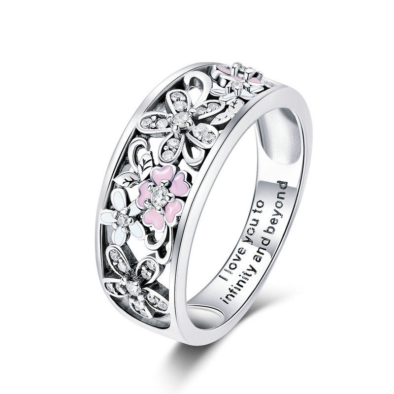 Fashion Sterling Silver 925 Sakura Cherry Blossom Pink Flower Ring Women Jewelry Size6-9 For Girls Christmas Gifts
Fashion Sterling Silver 925 Sakura Cherry Blossom Pink Flower Ring Women Jewelry Size6-9 For Girls Christmas Gifts
